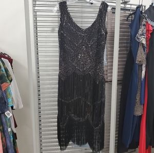 NWOT Womens Gatsby Black Stretchy Dress Size XL